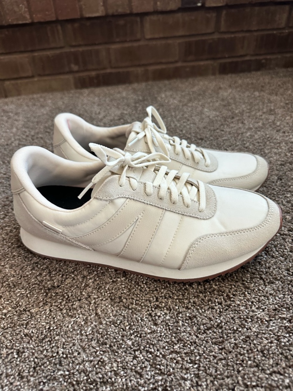 Kizik Monaco Hands-Free Sneakers White Suede Men’s 11 Women’s 12.5